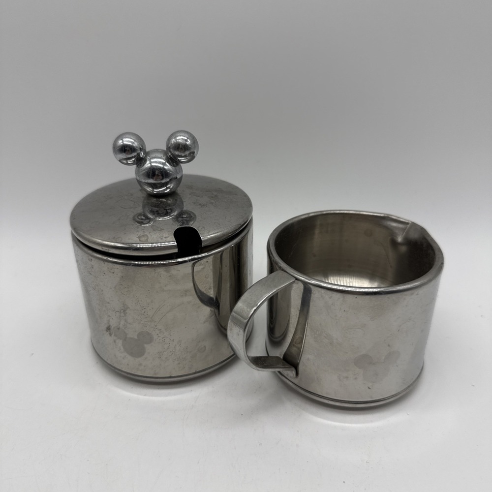 Disney Mickey Mouse‎ Collectible Sugar & Creamer Set  Ear Cover Cottage Coastal